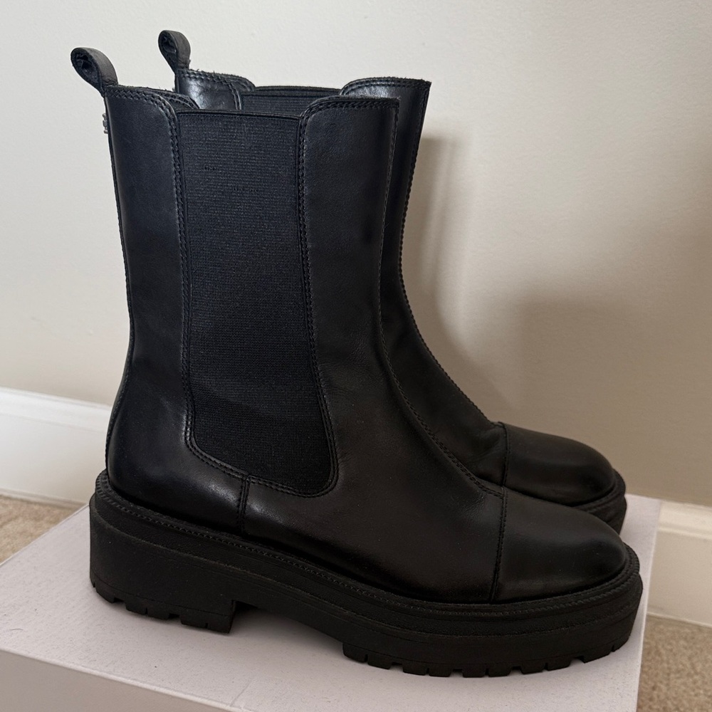 Sam Edelman Black Moto Boots